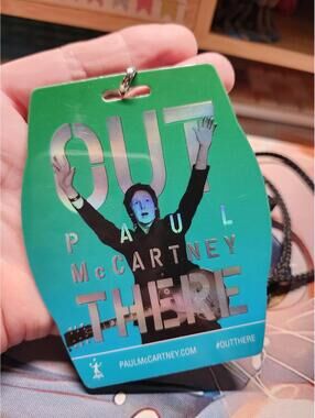 Paul McCartney Out There 2014 Concert Tour Souvenir Laminated Pass Lanyard